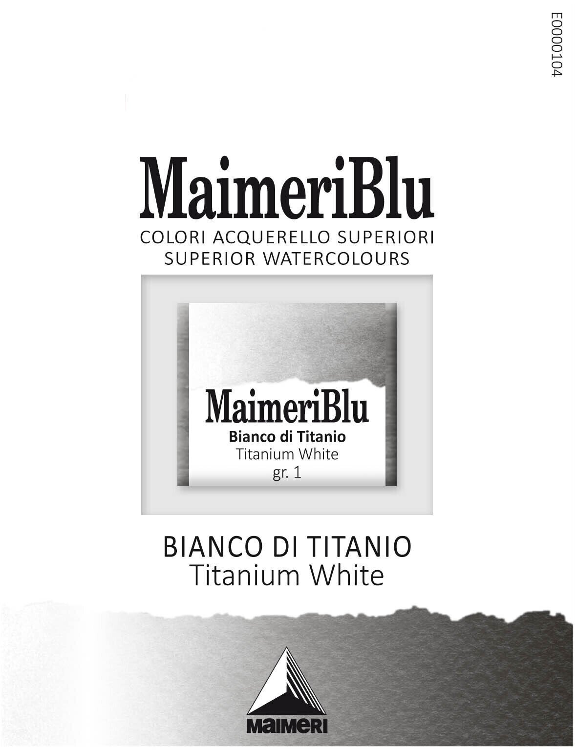 Nερομπογιά Maimeri Blu Ακουαρέλα Titanium White 018 1,5 ml 1 τεμ.