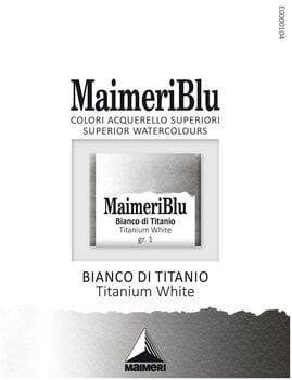 Akvarelna barva Maimeri Blu Akvarelne barve Titanium White 018 1,5 ml 1 kos - 1