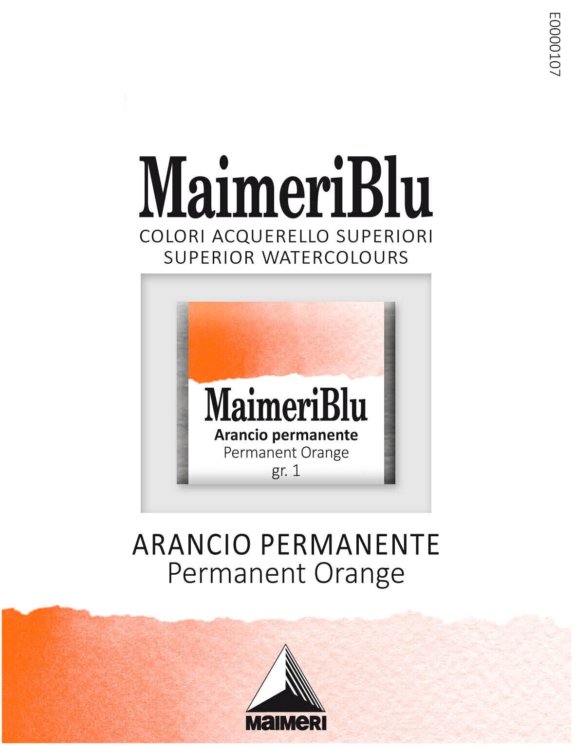 Akvarell festék Maimeri Blu Akvarell festék Permanent Orange 062 1,5 ml 1 db