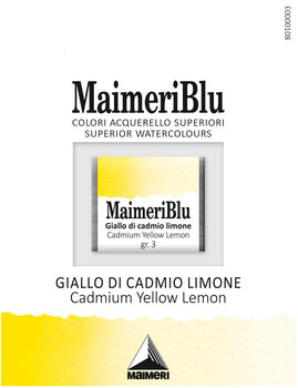 Watercolour Paint Maimeri Blu Watercolour Paint Cadmium Yellow Lemon 082 1,5 ml 1 pc - 1