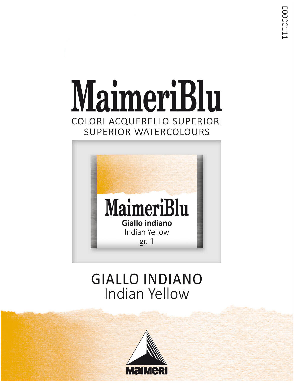 Nερομπογιά Maimeri Blu Ακουαρέλα Indian Yellow 098 1,5 ml 1 τεμ.