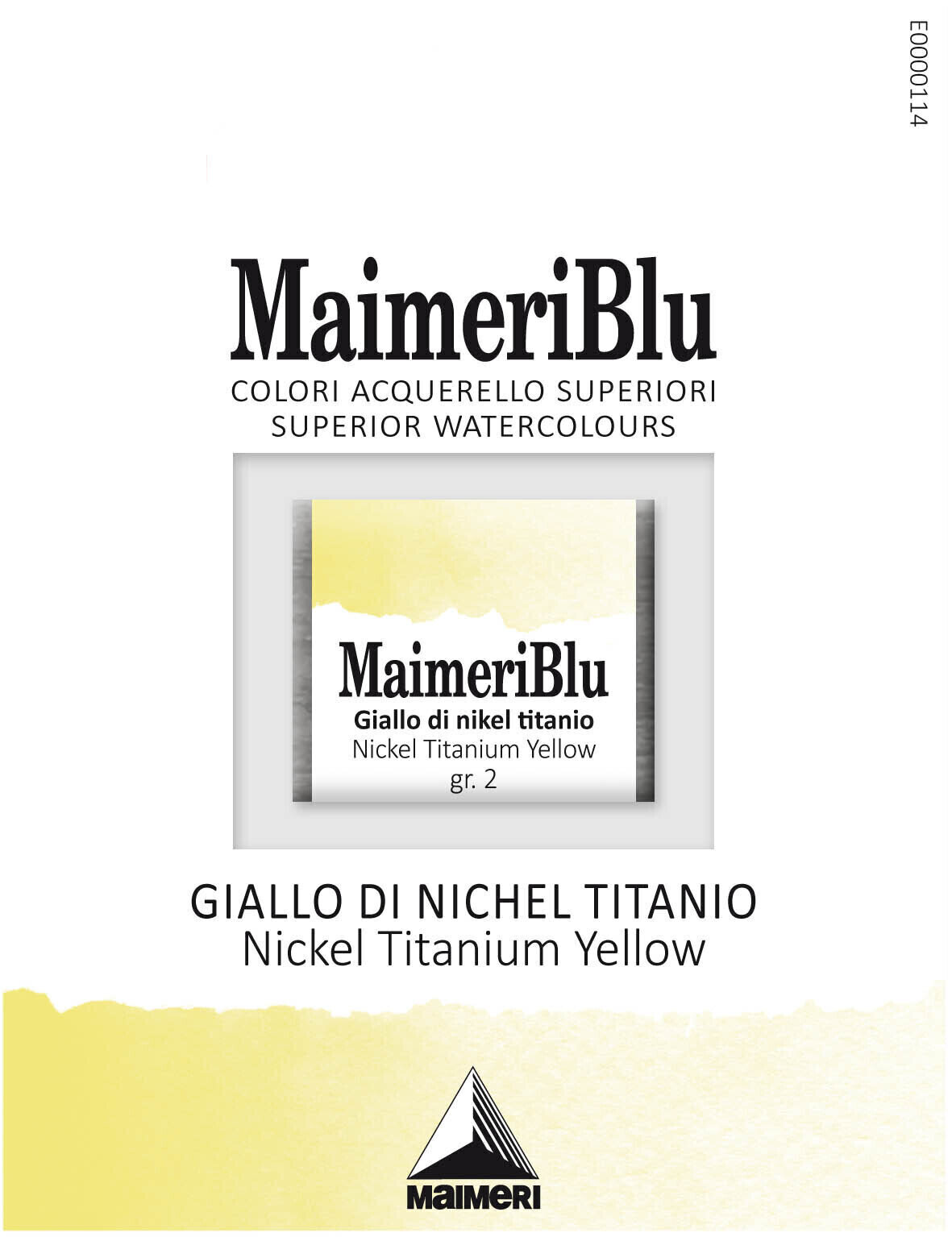 Akvarel boja Maimeri Blu Vodene boje Nickel Titanium Yellow 109 1,5 ml 1 kom