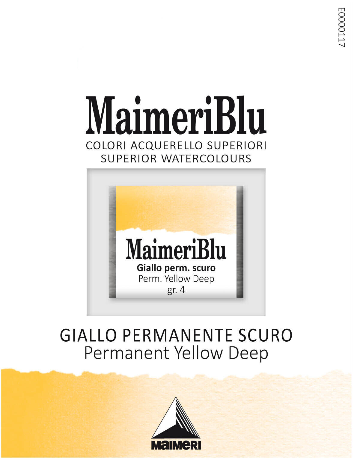 Nερομπογιά Maimeri Blu Ακουαρέλα Permanent Yellow Deep 114 1,5 ml 1 τεμ.