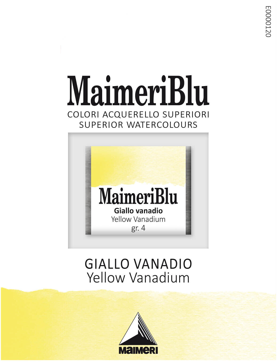 Aquarellfarbe Maimeri Blu Aquarellfarbe Yellow Vanadium 121 1,5 ml 1 Stck