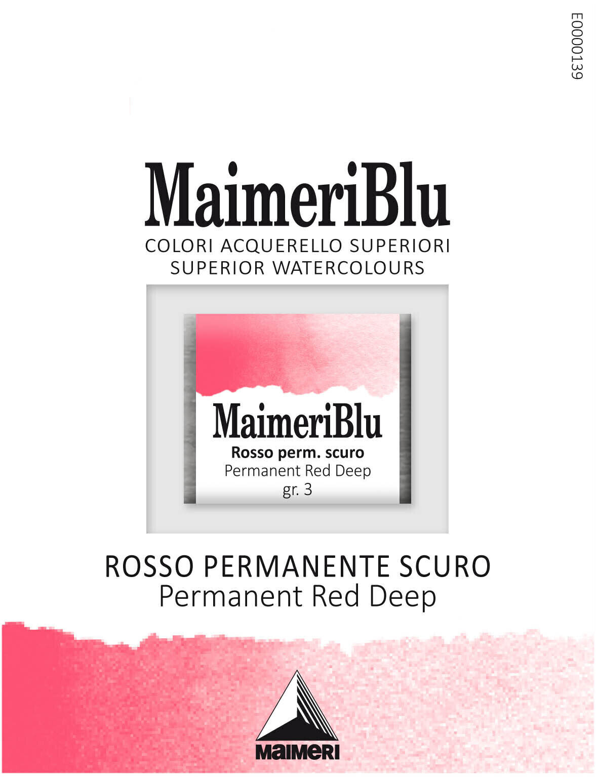 Akvarellimaali Maimeri Blu Vesivärit Permanent Red Deep 253 1,5 ml 1 kpl