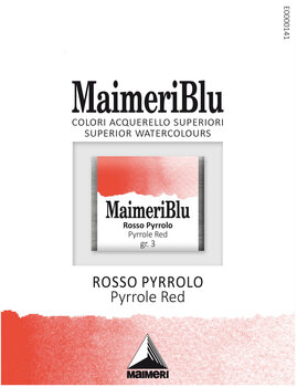 Peintures aquarelles Maimeri Blu Peinture aquarelle Pyrrole Red 257 1,5 ml 1 pc - 1