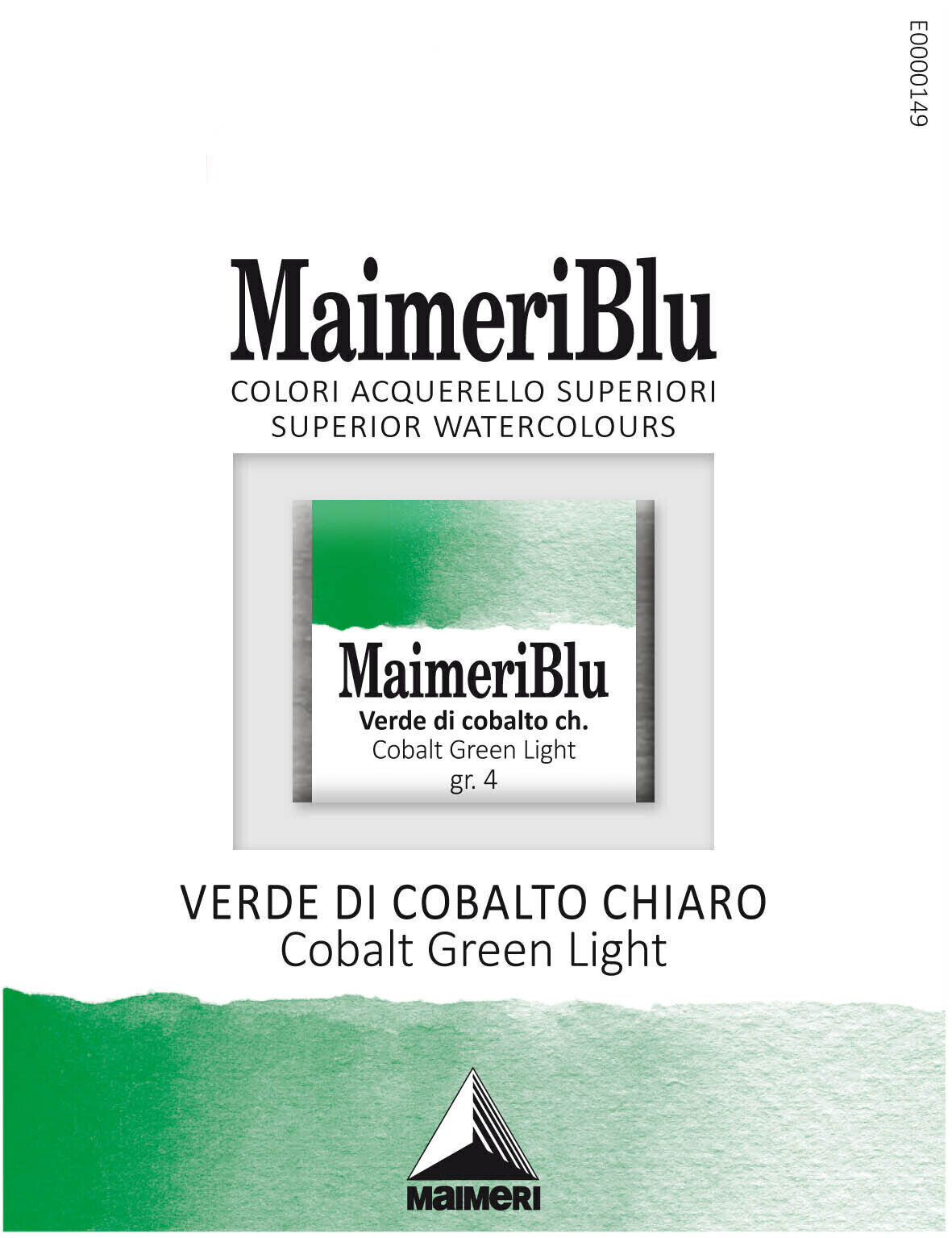 Nερομπογιά Maimeri Blu Ακουαρέλα Cobalt Green Light 316 1,5 ml 1 τεμ.