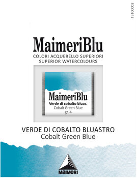 Peintures aquarelles Maimeri Blu Peinture aquarelle Cobalt Green Blue 318 1,5 ml 1 pc - 1