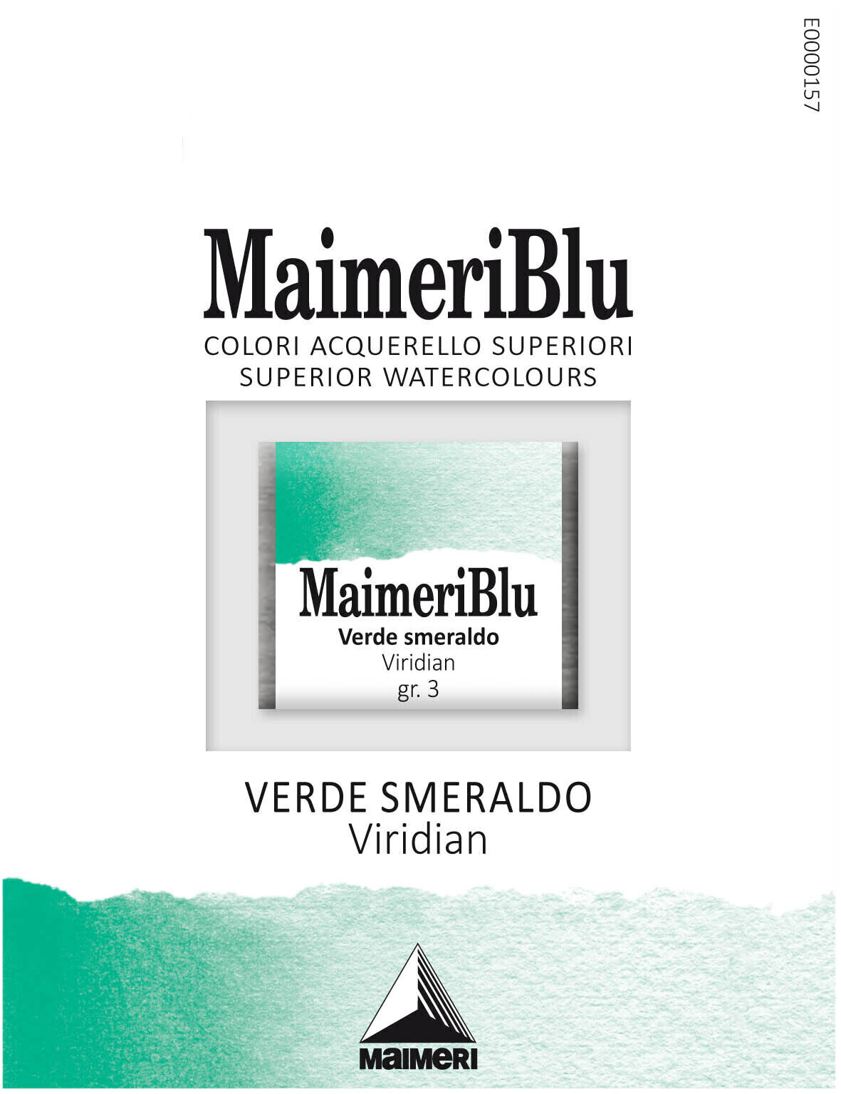 Peintures aquarelles Maimeri Blu Peinture aquarelle Viridian 348 1,5 ml 1 pc