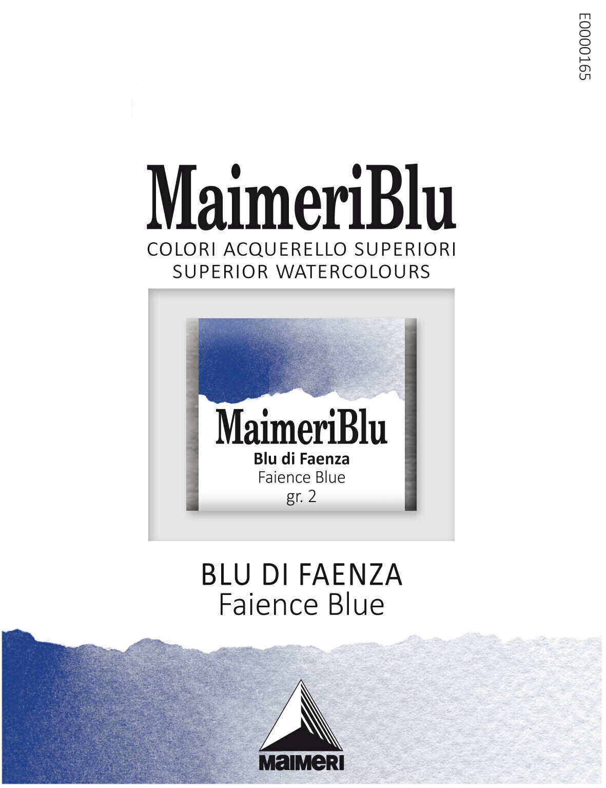 Peintures aquarelles Maimeri Blu Peinture aquarelle Faience Blue 377 1,5 ml 1 pc