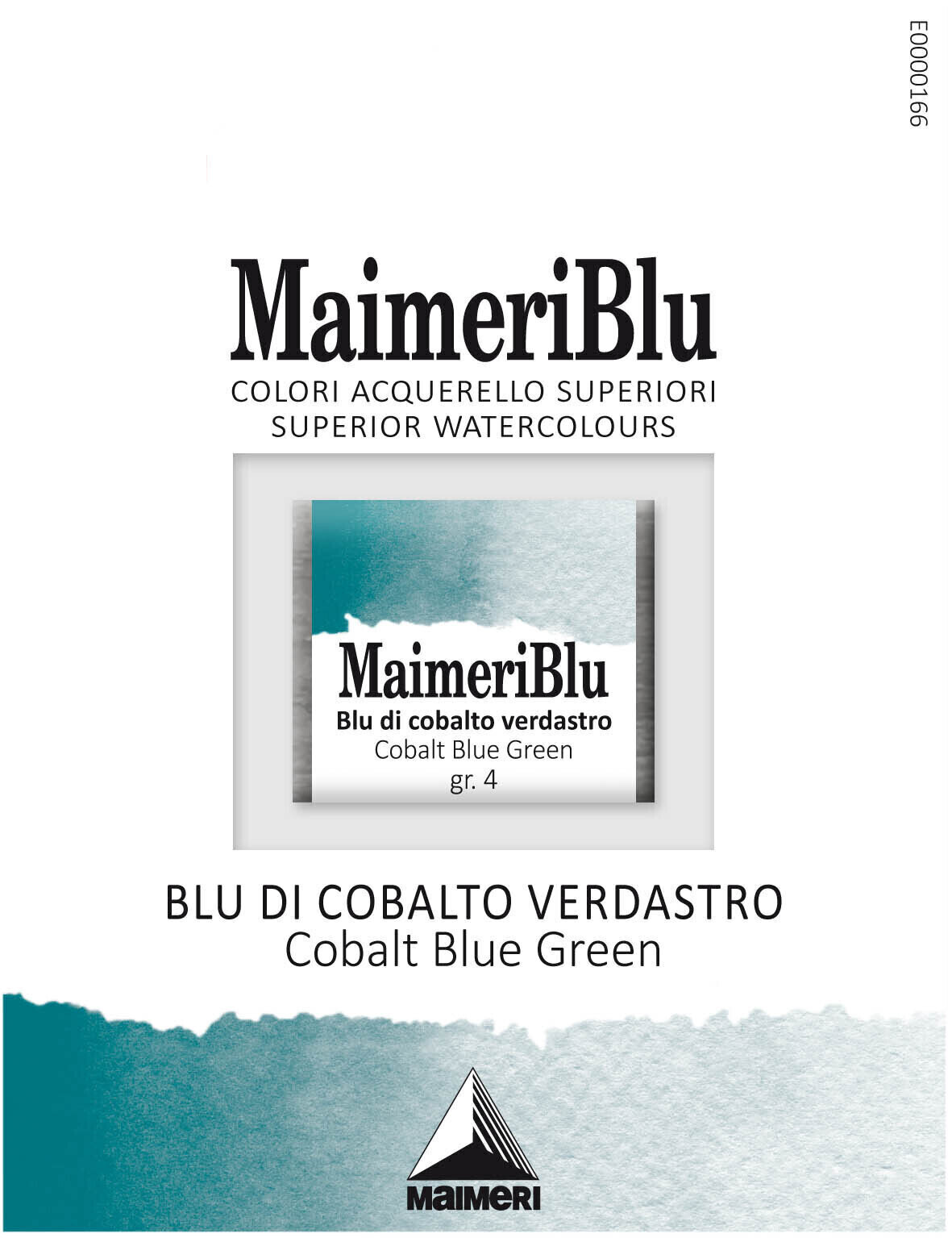 Watercolour Paint Maimeri Blu Watercolour Paint Cobalt Blue Green 381 1,5 ml 1 pc