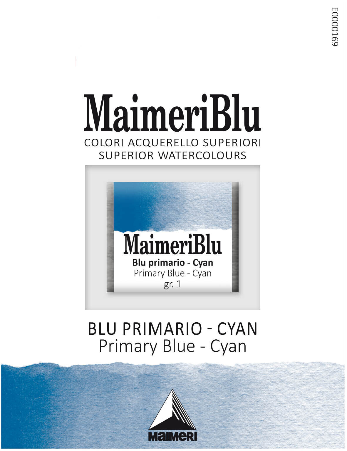 Akvarellimaali Maimeri Blu Vesivärit Primary Blue - Cyan 400 1,5 ml 1 kpl