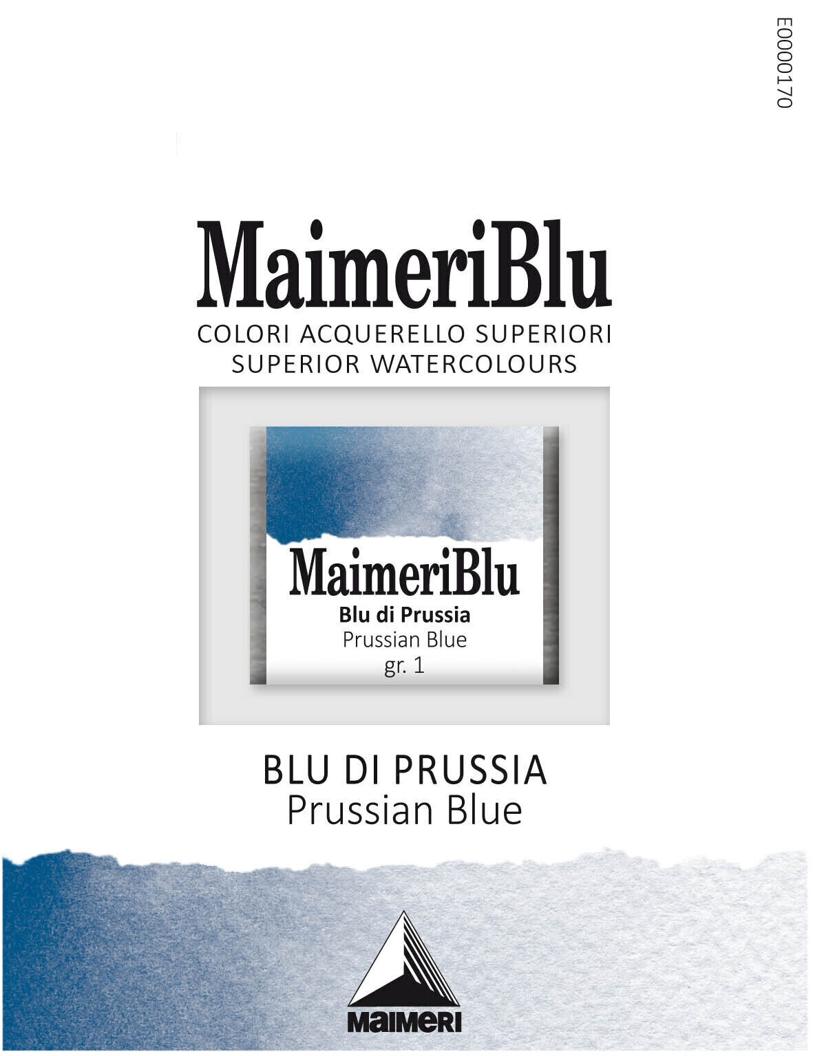 Akvarelová farba Maimeri Blu Akvarelová farba Prussian Blue 402 1,5 ml 1 ks