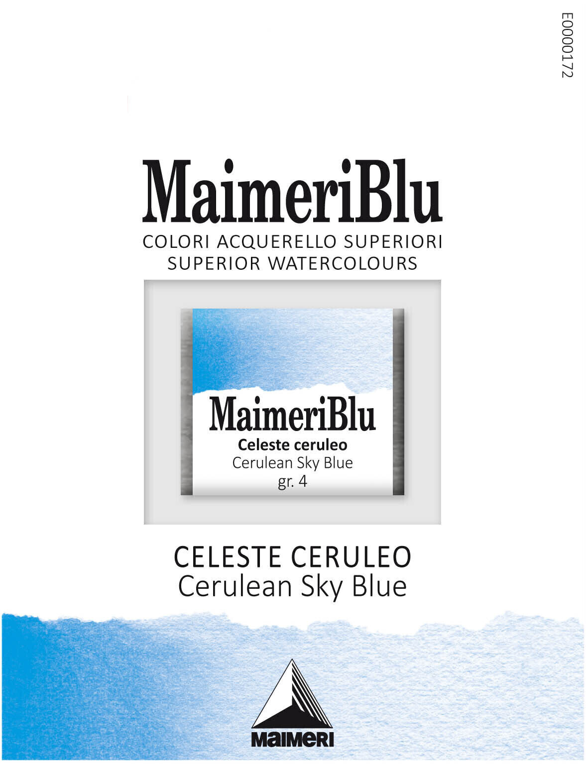 Watercolour Paint Maimeri Blu Watercolour Paint Cerulean Sky Blue 417 1,5 ml 1 pc