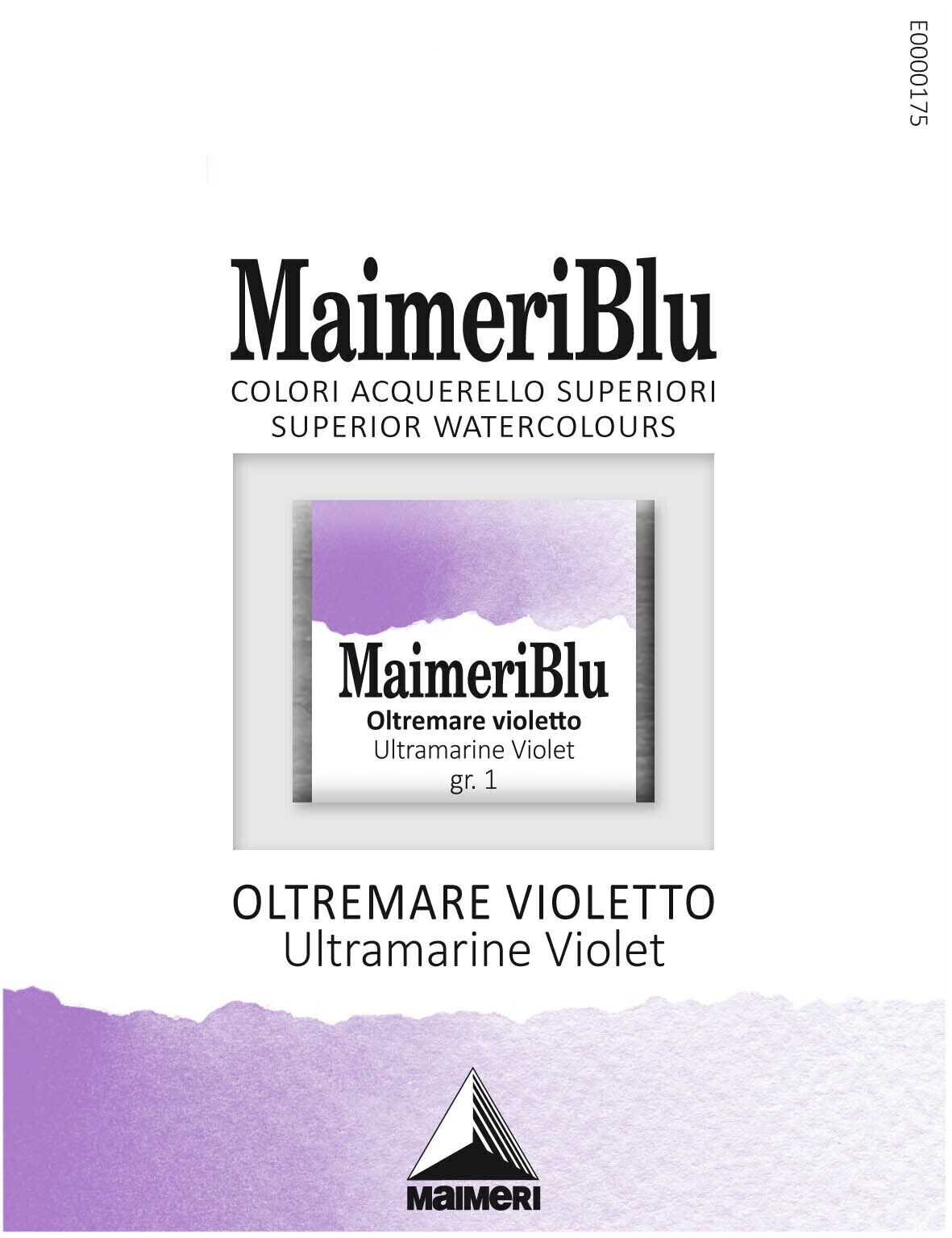 Peintures aquarelles Maimeri Blu Peinture aquarelle Ultramarine Violet 440 1,5 ml 1 pc