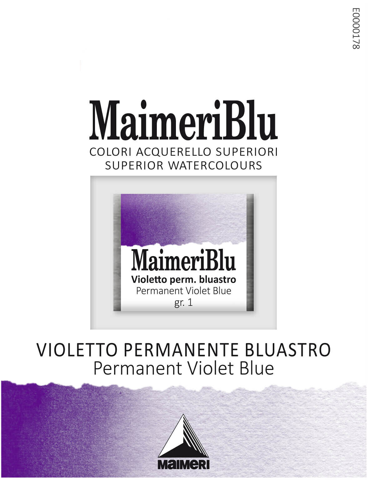 Tinta de aguarela Maimeri Blu Tinta de aguarela Permanent Violet Blue 463 1,5 ml 1 un.