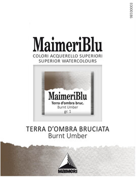 Peintures aquarelles Maimeri Blu Peinture aquarelle Burnt Umber 492 1,5 ml 1 pc - 1