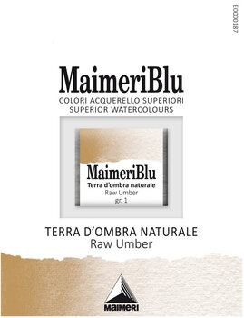 Peintures aquarelles Maimeri Blu Peinture aquarelle Raw Umber 493 1,5 ml 1 pc - 1