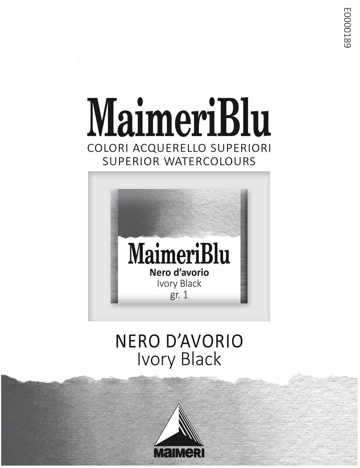 Aquarellfarbe Maimeri Blu Aquarellfarbe Ivory Black 535 1,5 ml 1 Stck