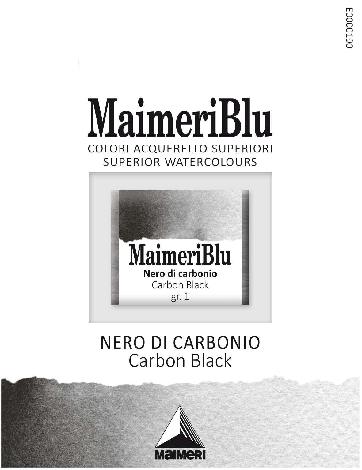 Akvarellimaali Maimeri Blu Vesivärit Carbon Black 537 1,5 ml 1 kpl