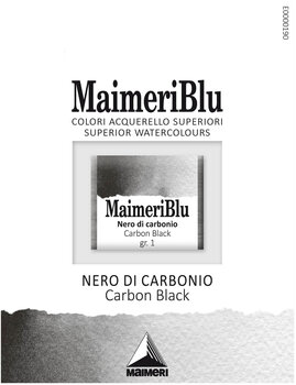 Pintura de acuarela Maimeri Blu Watercolour Paint Carbon Black 537 1,5 ml 1 pieza - 1