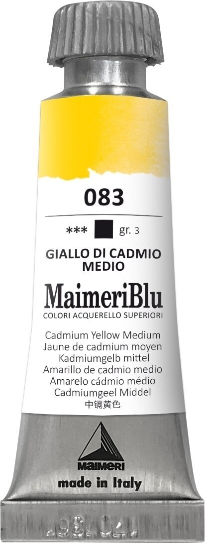 Culoare acuarelă Maimeri Blu Vopsea acuarela Cadmium Yellow Medium 083 12 ml 1 buc