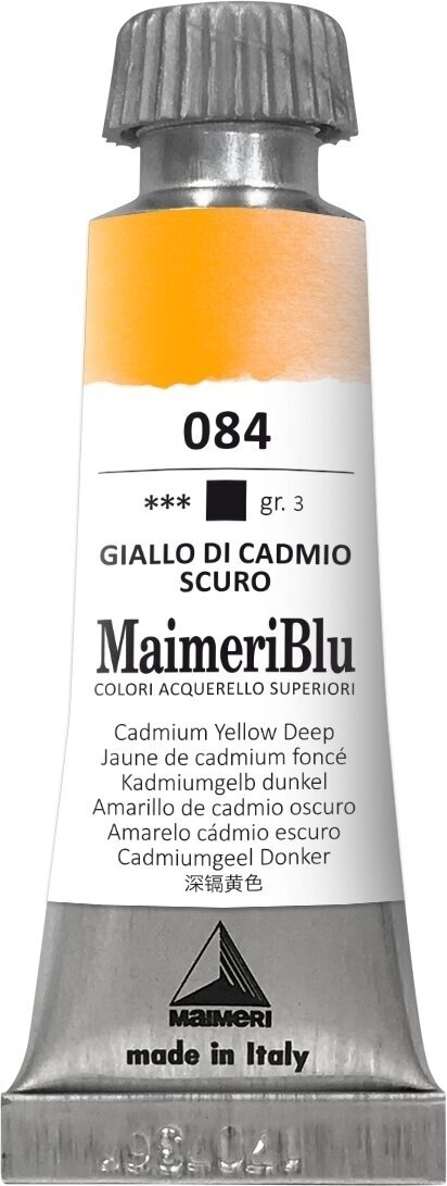 Akvarellfärg Maimeri Blu Akvarellfärg Cadmium Yellow Deep 084 12 ml 1 st