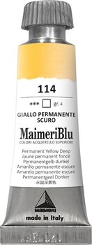 Pintura de acuarela Maimeri Blu Watercolour Paint Permanent Yellow Deep 114 12 ml 1 pieza - 1