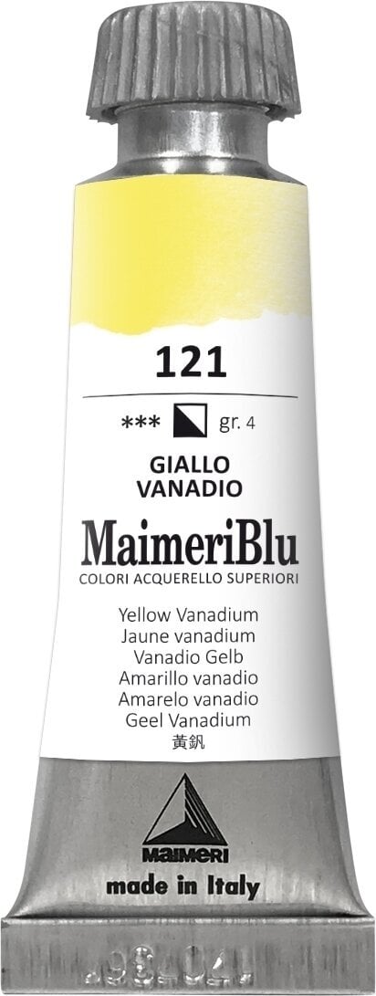 Watercolour Paint Maimeri Blu Watercolour Paint Yellow Vanadium 121 12 ml 1 pc