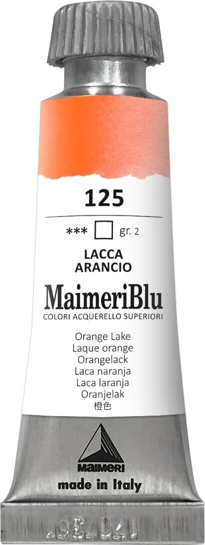 Watercolour Paint Maimeri Blu Watercolour Paint Orange Lake 125 12 ml 1 pc