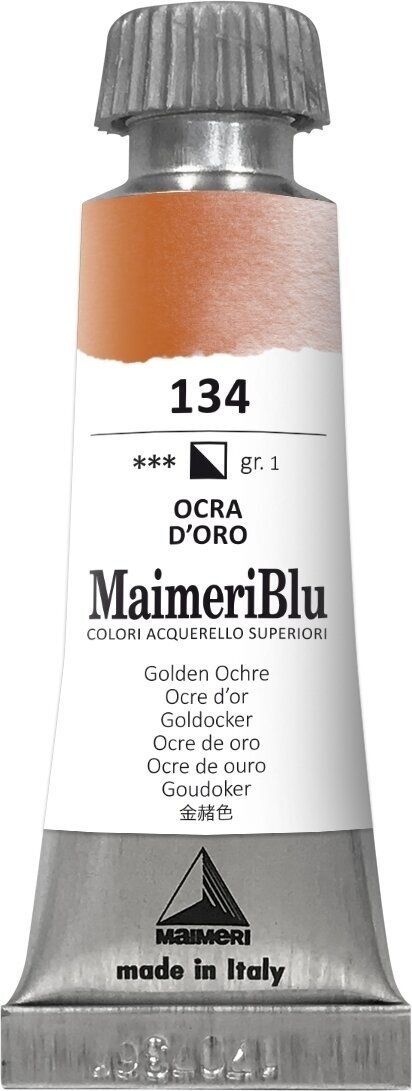 Culoare acuarelă Maimeri Blu Vopsea acuarela Golden Ochre 134 12 ml 1 buc