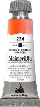 Watercolour Paint Maimeri Blu Watercolour Paint Cadmium Red Orange 224 12 ml 1 pc - 1