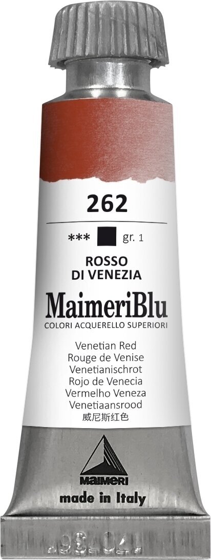 Nερομπογιά Maimeri Blu Ακουαρέλα Venetian Red 262 12 ml 1 τεμ.