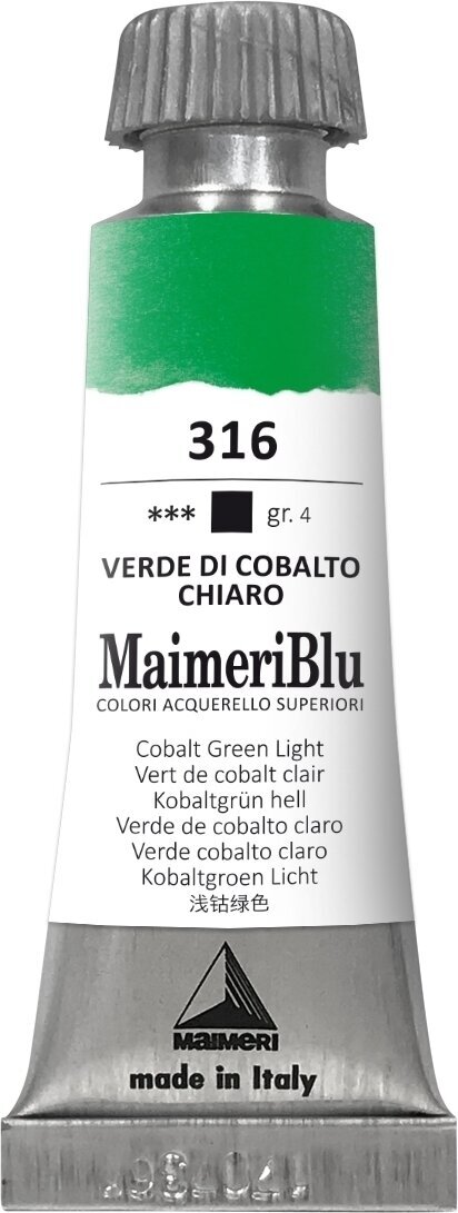 Akvarellimaali Maimeri Blu Vesivärit Cobalt Green Light 316 12 ml 1 kpl