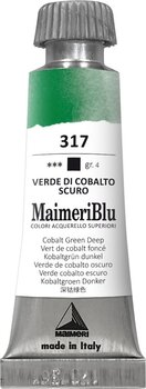 Peintures aquarelles Maimeri Blu Peinture aquarelle Cobalt Green Deep 317 12 ml 1 pc - 1