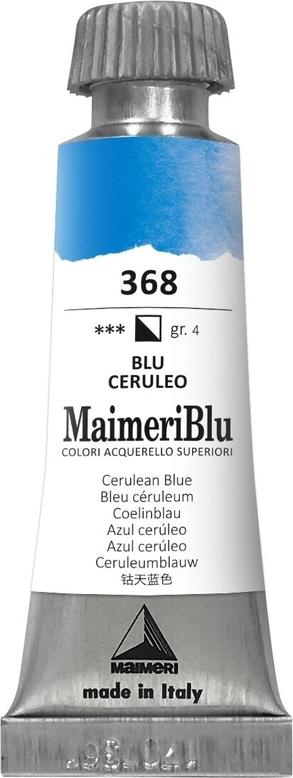 Akvarelová farba Maimeri Blu Akvarelová farba Cerulean Blue 368 12 ml 1 ks