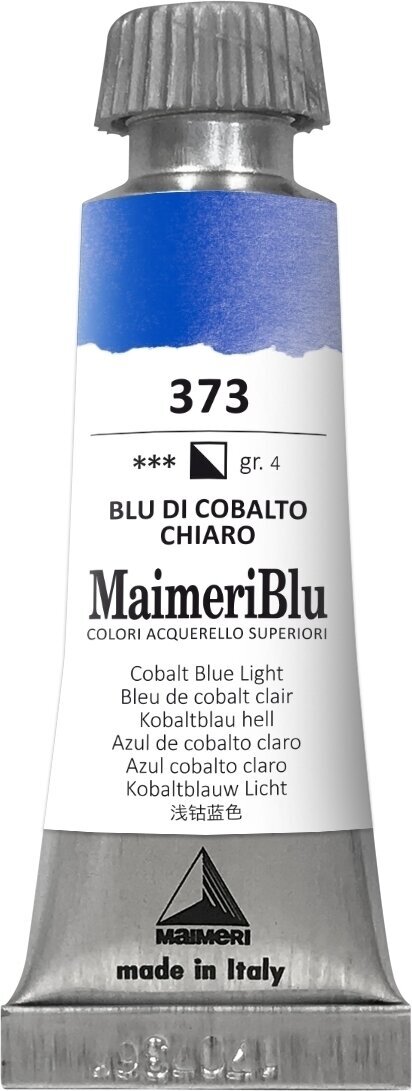 Aquarellfarbe Maimeri Blu Aquarellfarbe Cobalt Blue Light 373 12 ml 1 Stck