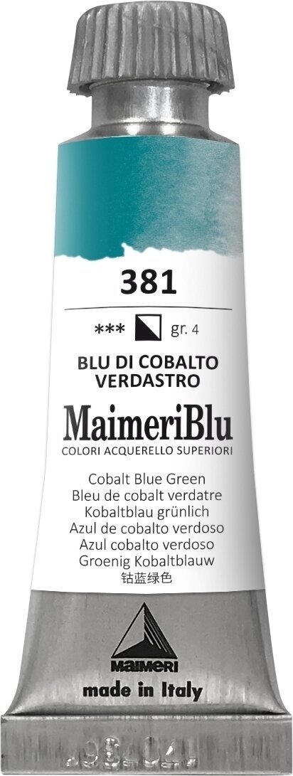 Akvarellfärg Maimeri Blu Akvarellfärg Cobalt Blue Greenish 381 12 ml 1 st