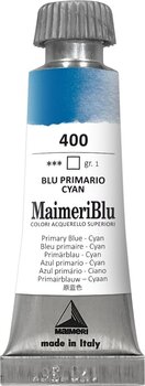 Acquarello Maimeri Blu Vernice ad acquerello Primary Blue - Cyan 400 12 ml 1 pz - 1