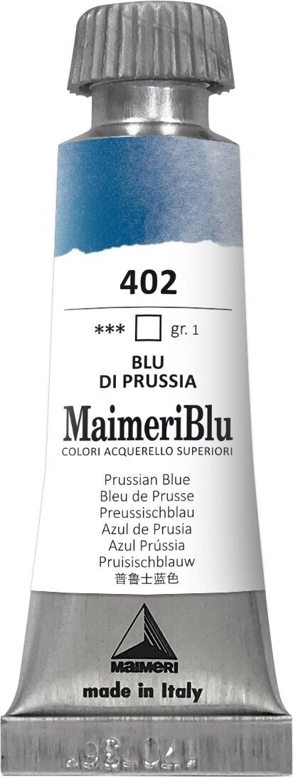 Akvarellimaali Maimeri Blu Vesivärit Prussian Blue 402 12 ml 1 kpl