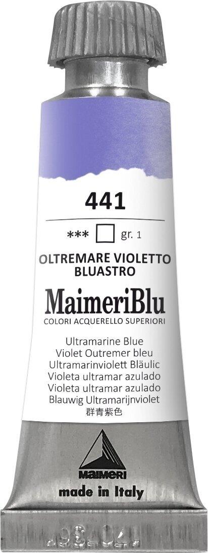 Aquarelverf Maimeri Blu Aquarel verf Ultramarine Blue 441 12 ml 1 stuk