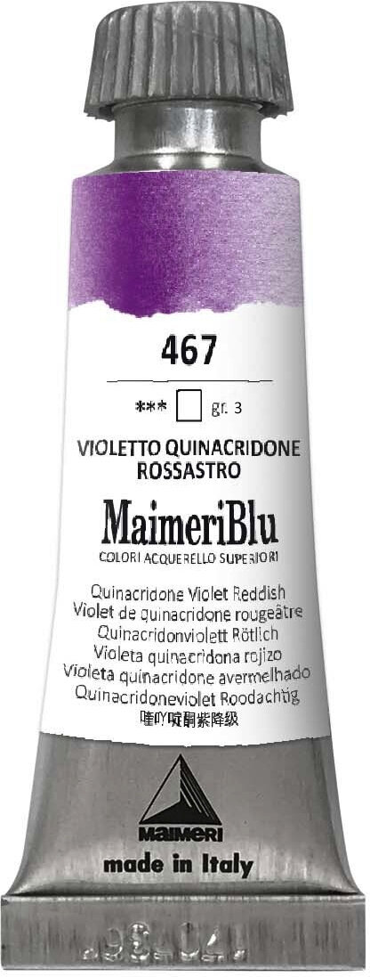 Akvarellfärg Maimeri Blu Akvarellfärg Quinacridone Violet Reddish 467 12 ml 1 st