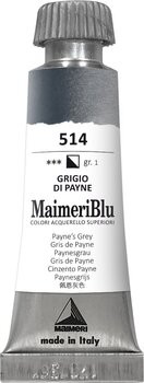 Pintura de acuarela Maimeri Blu Watercolour Paint Paynes Grey 514 12 ml 1 pieza - 1