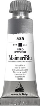 Aquarellfarbe Maimeri Blu Aquarellfarbe Ivory Black 535 12 ml 1 Stck - 1