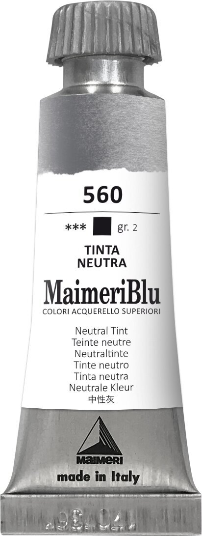 Akvarellfärg Maimeri Blu Akvarellfärg Neutral Tint 560 12 ml 1 st