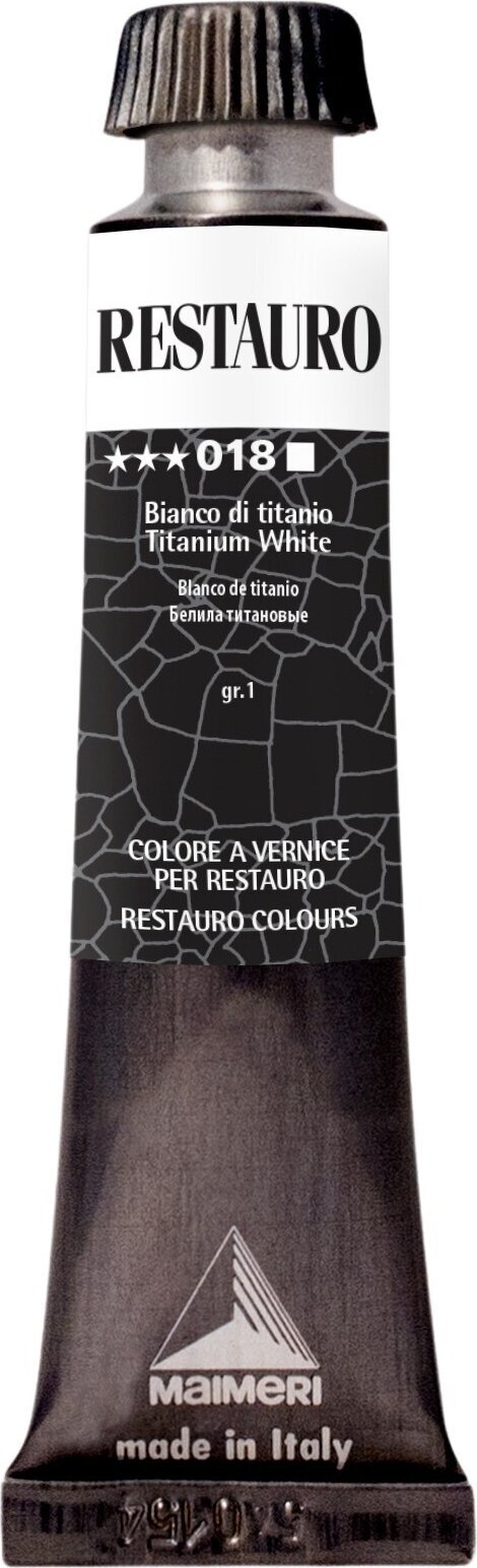 Peinture pour restauration Maimeri Varnish Restauro Peinture de restauration Titanium White 018 20 ml 1 pc