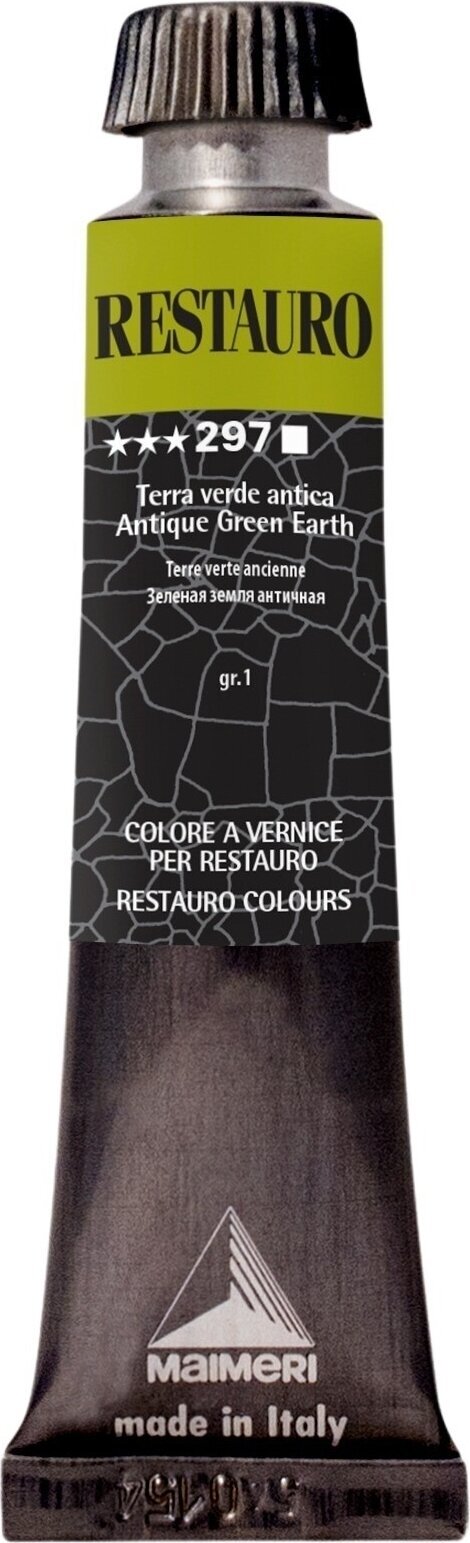 Verf voor restauratie Maimeri Varnish Restauro Restauratieverf Antique Green Earth 297 20 ml 1 stuk