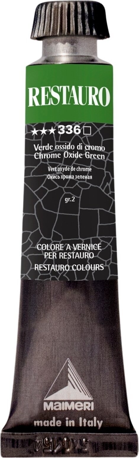 Verf voor restauratie Maimeri Varnish Restauro Restauratieverf Chrome Oxide Green 336 20 ml 1 stuk