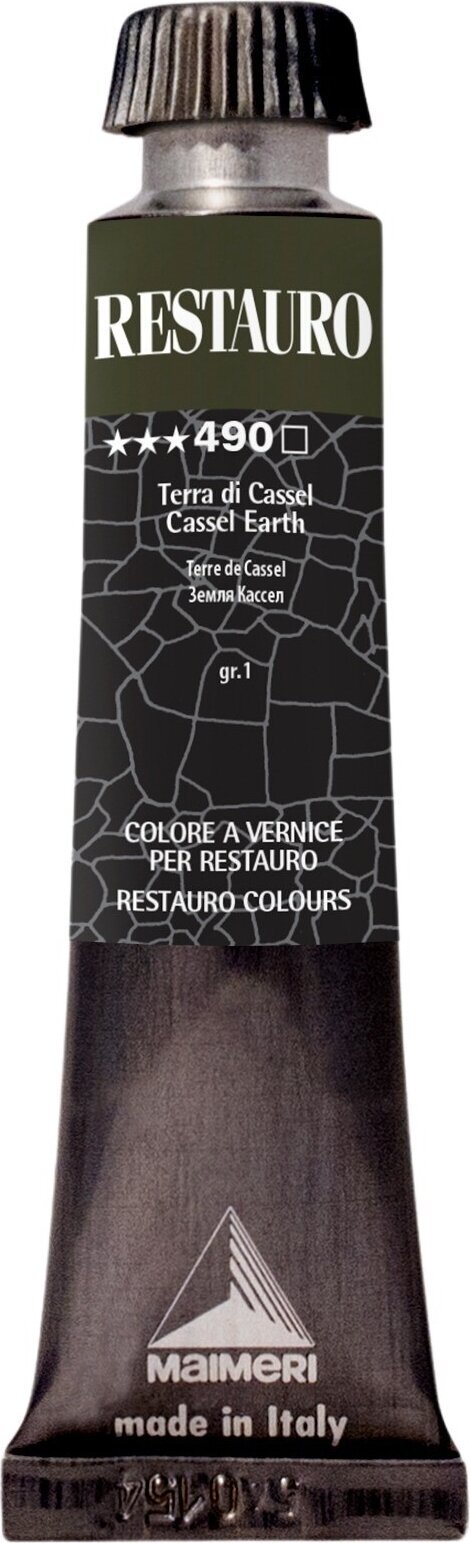 Verf voor restauratie Maimeri Varnish Restauro Restauratieverf Cassel Earth 490 20 ml 1 stuk