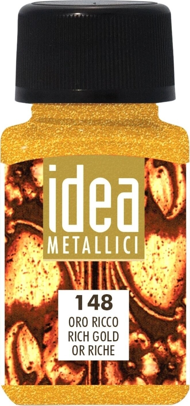 Επίστρωση Maimeri Liquid Metallic Colours Idea Metallici Επίστρωση 60 ml Rich Gold 148